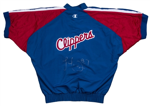 Lamar Odom Warm Up Worn & Signed Los Angeles Clippers Warm Up Jacket (Beckett) 